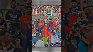 #virat #ipl #trophy #celebration