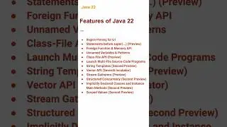 New Features of Java 22 (01) #java22
