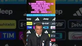 Juventus-Udinese 3-1 Brambilla in conferenza stampa post partita