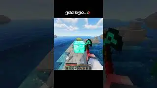 GOLD LOGIC IN MINECRAFT...🥀#minecraft #shorts