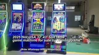 2025 Hot 32 inch ,43 inch Curve Touch Screen Slot Table Arcade Game Machine By HomngGame#casino
