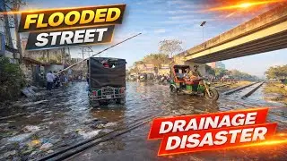 নির্মাণাধীন ঢাকা সিলেট মহাসড়ক ৬ লেন লাগোয়া নরসিংদী শহরের এই রাস্তা এমন অবস্থা কেনো? Narsingdi City
