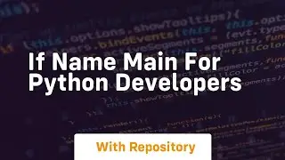 if name main for python developers