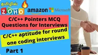 C/ C++ Pointer based MCQ questions | C aptitude questions for programming interviews | zoho aptitude