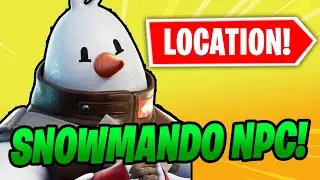 NEW Snowmando NPC LOCATION - Visit  Snowmando Outposts Location (New Fortnite Update)
