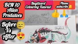 Buglizard 😈 from Ben 10:Omnivere Colouring Tutorial | Please subscribe,like and share this video's🥰