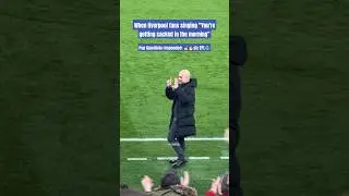 Pep Guardiola responds to Liverpool fans' chants. #liverpool #pepguardiola #mancity #feedshorts