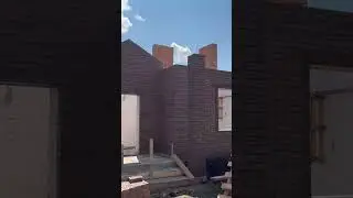 Кладка облицовочного кирпича, дом.