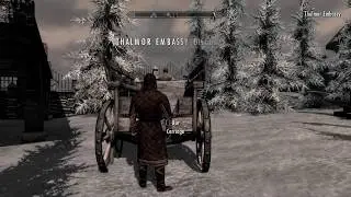 Skyrim Enter Thalmor Embassy with weapons and armors