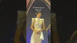 Y le toc&oacute; coronarla, m&aacute;s karma aun🫢#venezuela #missuniverse #shortvideo #missuniverso #shorts