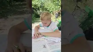 Ростик делает уроки. Собрали урожай.