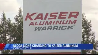 New signs go up at Kaiser Aluminum