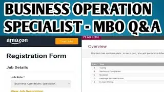 Amazon MBO Business Operation Specialist Interview Questions and Answers | Latest Pattern
