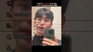 Top 5 Funniest 1 Day vs 1 Year Transformation (From Tourist to Local!) 😂✈️