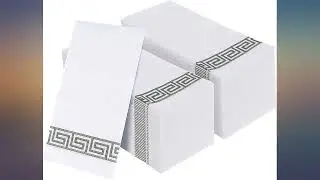 200 PACK Guest Towels Disposable Bathroom, Decorative Bathroom Napkins, Soft and review