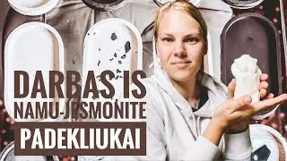 #22 VLOGAS| Jesmonite padekliukai, darbas i&scaron; namu