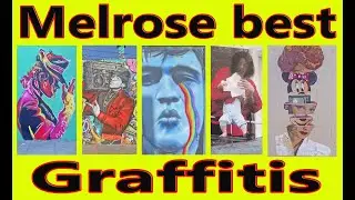 Best graffiti&rsquo;s on Melrose Avenue in Los Angeles California