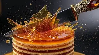 Amber Glass Honey Cake: 10 Layers of Gold 🍯💎