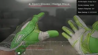 ★ Sport Gloves | Hedge Maze Unbox Minimal Wear