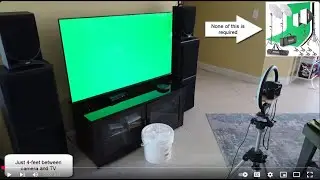 Use TV for green screen background video edits