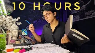 10 HOURS LIVE🔴  (DAY- 74/300) STUDY WITH ME📚 Pomodoro 90/10