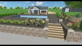 Pool and Landscape 3D Walkthrough