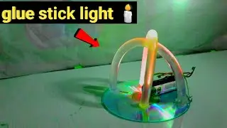 how to make glue stick colour lights II At home II #science #project #colour light ..