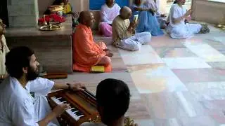 Sankirtan at Gurudev kutir, Sivananda Ashram.