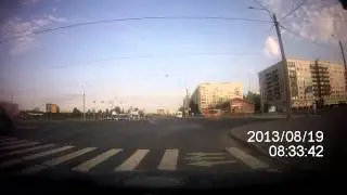 ebiker - на углу Луначарского и Гражданского 19.08.2013 (утро)