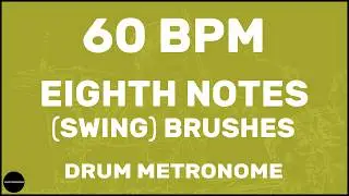 Eighth Notes (Swing) | Drum Metronome Loop | 60 BPM