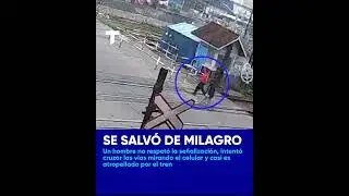 UN HOMBRE QUISO CRUZAR UNAS V&Iacute;AS MIRANDO SU CELULAR Y FUE ATROPELLADO POR UN TREN