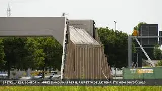 BRETELLA EST, BONTORIN: &laquo;PRESSIAMO ANAS PER IL RISPETTO DELLE TEMPISTICHE&raquo; | 06/07/2023