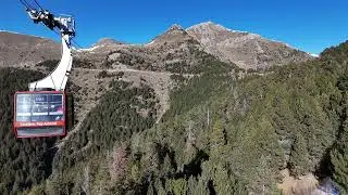 La nieve tan esperada se deja ver. Coll de Cab&uacute;s. Principat d &lsquo;Andorra. 27-12-2023.