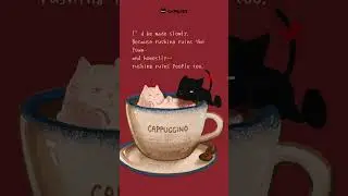 A good cappuccino isn&rsquo;t loud. It&rsquo;s balanced. Same advice for your life. #shorts