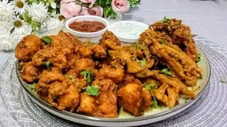 Ramzan Special Pakora Platter | chicken | potato | onion | Pakora Recipe | kitchen with farwa 