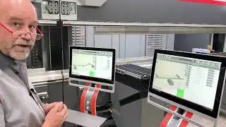 Bystronic Xpert Pro Tandem Press Brake - ByVision Bending Control (Load a part)