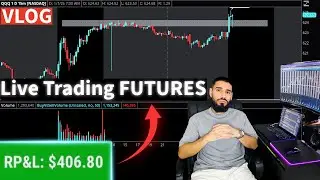 Live Trading Futures Vlog episode : $400+ Break & Retest Trading every trade