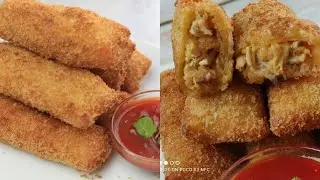 Bread Chicken Cheese Rolls Recipe | Easy Chicken Bread Mayo Rolls by (Honey Cooking World)