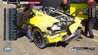 accident of the Lamborghini Huracan GT3 Evo 2 of the ARC Bratislava team in the 