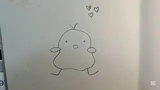 Just drawing a really easy bird
