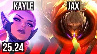 KAYLE vs JAX (TOP) | 8k gold comeback, 46K damage, 12/3/11 | KR Master | 25.24