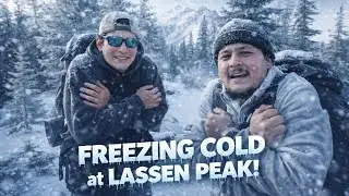 We Survived 24 Hours in California's Volcanic WILDERNESS (Below Freezing!!)