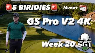 EVERY SHOT ON 18 HOLES BY A PROFESSIONAL GOLFER on GS Pro v2 using Flightscope mevo + (FULL VIDEO)