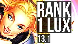 LUX & Jhin vs LULU & Caitlyn (SUP) | Rank 1 Lux, Rank 3, 1/2/16 | EUW Challenger | 13.1