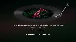 The  tree lights are Flashing