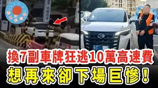 男子高速口屢次換車牌強蹭ETC逃費，超124次累計10萬元，不料最後一次被當場制裁下場超慘！｜社會新聞