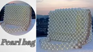 How to make a handmade beaded pearl bag tutorial step by step part 6