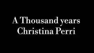 AThousand Years - Christina Perri (Ess&ecirc;ncia Music)
