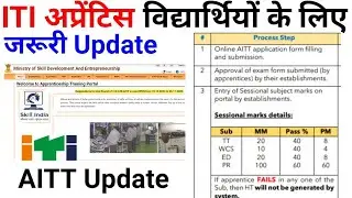 ITI Apprentice Important Update || AITT 110 Exam Schedule Update || AITT Latest News