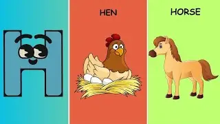 Letter H Flashcards | Engage Kids with (H) Words Learning | H Flashcards for Young Learners